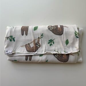 Copper Pearl Sloth Baby Swaddle Blanket - Fair condition